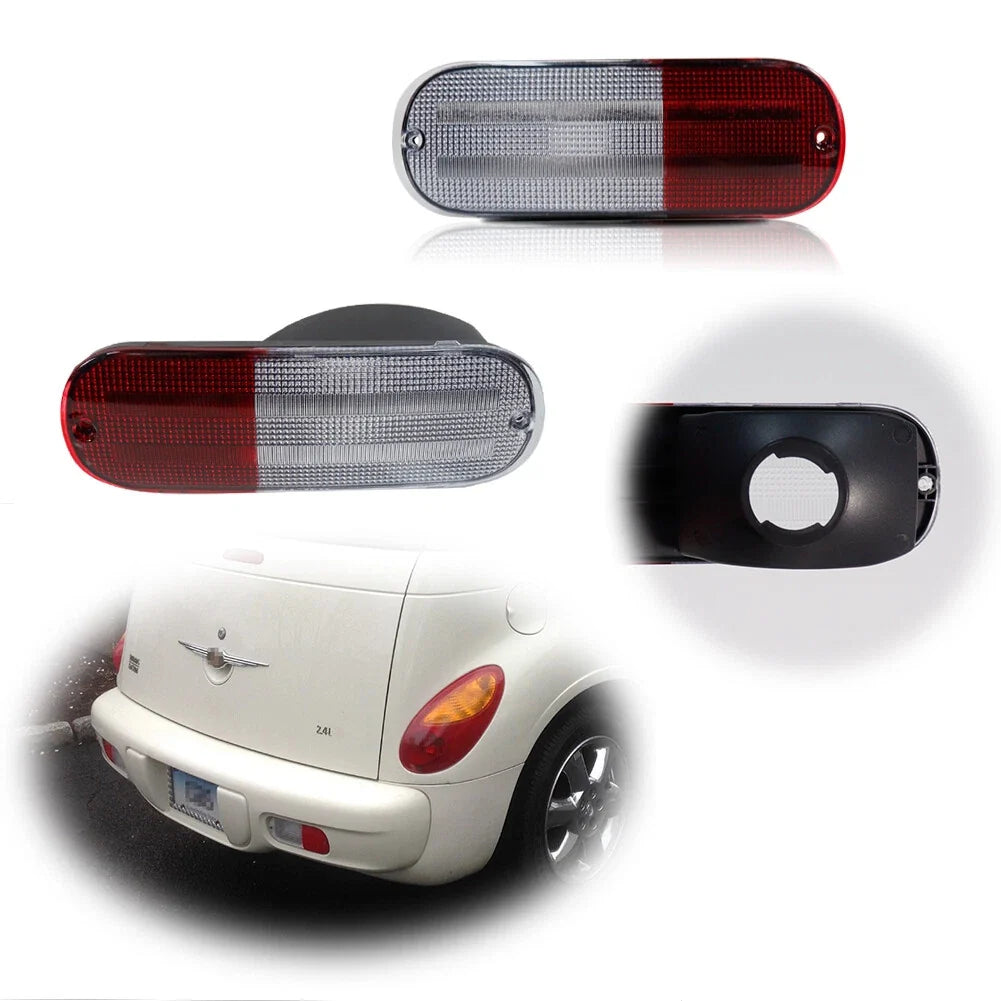 Set of 2 Rear Backup Light Reflector Lenses for Chrysler PT Cruiser