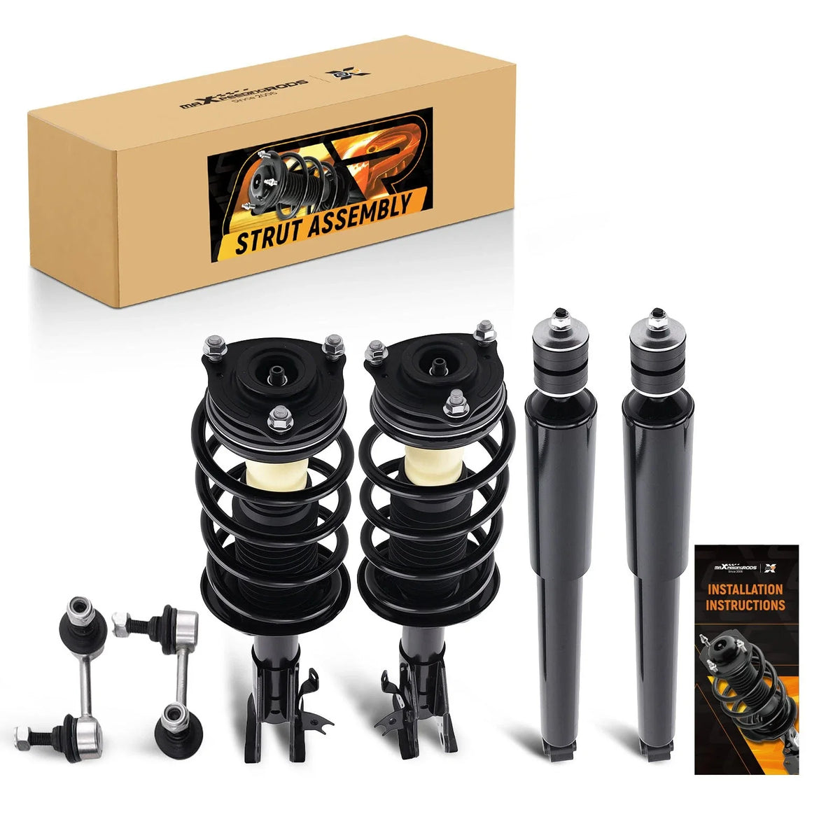 6PCS Complete Struts Shocks Sway Bar Kit for Honda Civic (2006–2011)