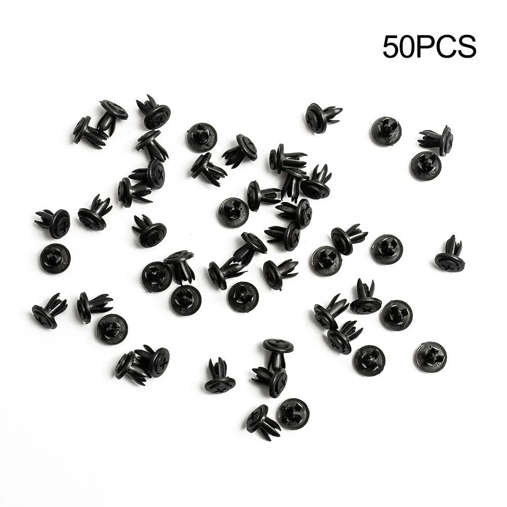 50 pcs Bumper Push Pin Clips for Car Trim (Universal)