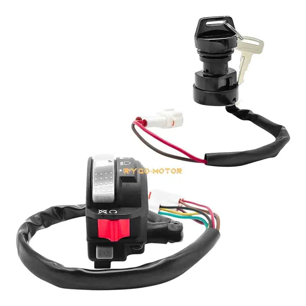 Handlebar Start Switch & Ignition Key Switch for Yamaha Warrior/Wolverine (350)