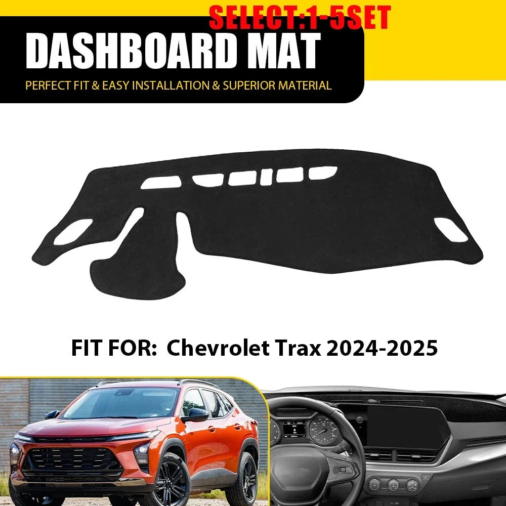 LHD Dashboard Cover Pad Mat for Chevrolet Trax 2014-2020 1-5X Black