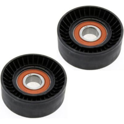Set of 2 Accessory Belt Idler Pulleys for VW 5 Series 6 Ram Truck