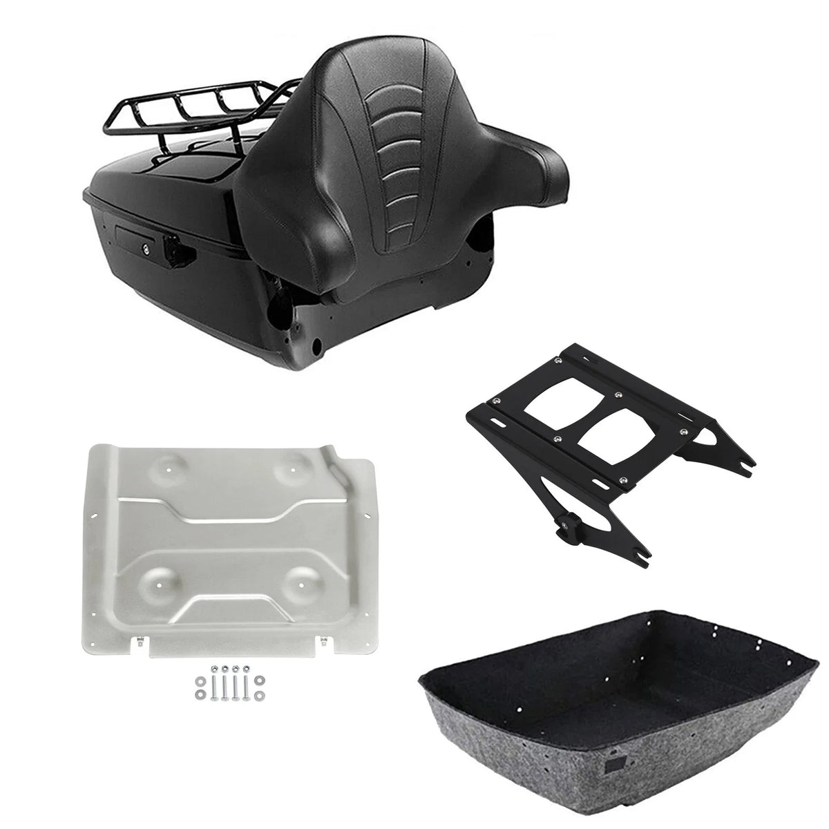 Backrest Pad Mounting Rack Plate for Harley Electra Glide 2014-2026