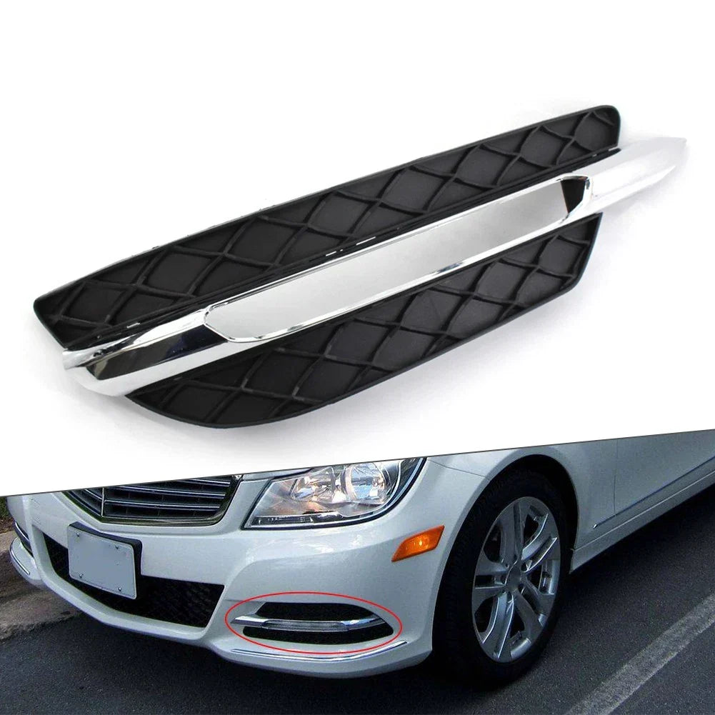 Left Front Grille Cover for Fog Light - Benz C-Class 2011-2014