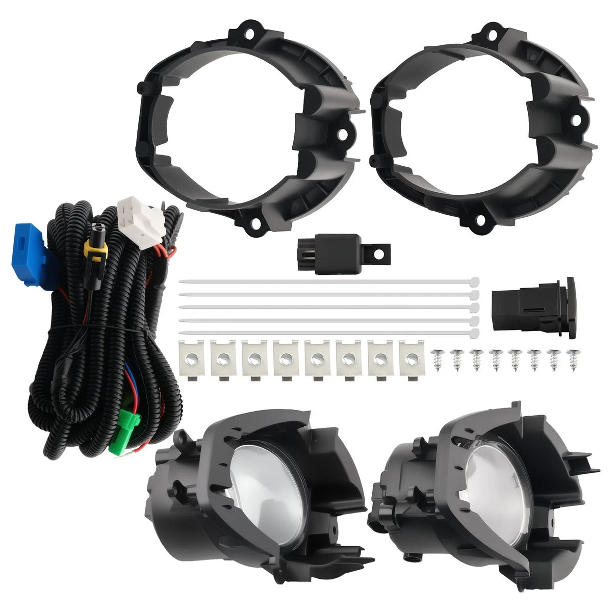 2X Fog Lights for Toyota RAV4 (2006–2008) - Bumper Lamps W/Switch