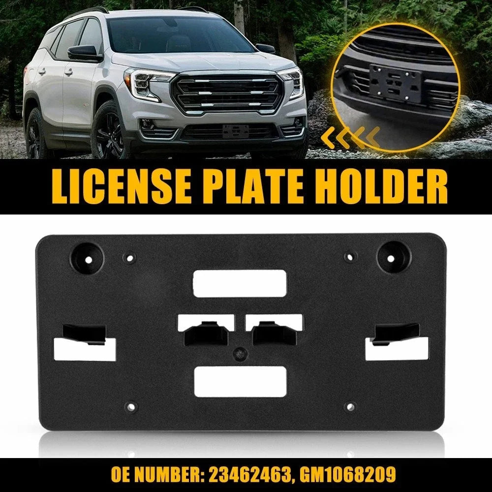 Front Bumper License Mounting Plate Bracket for GMC Terrain (2018–2021)