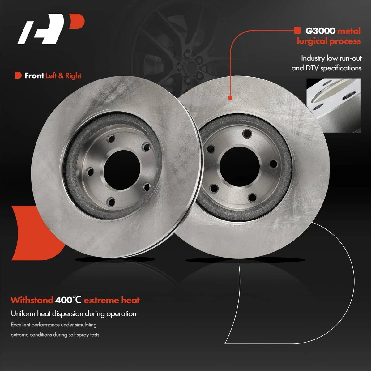 296mm Front Brake Rotors for Nissan Altima (2013–2023)
