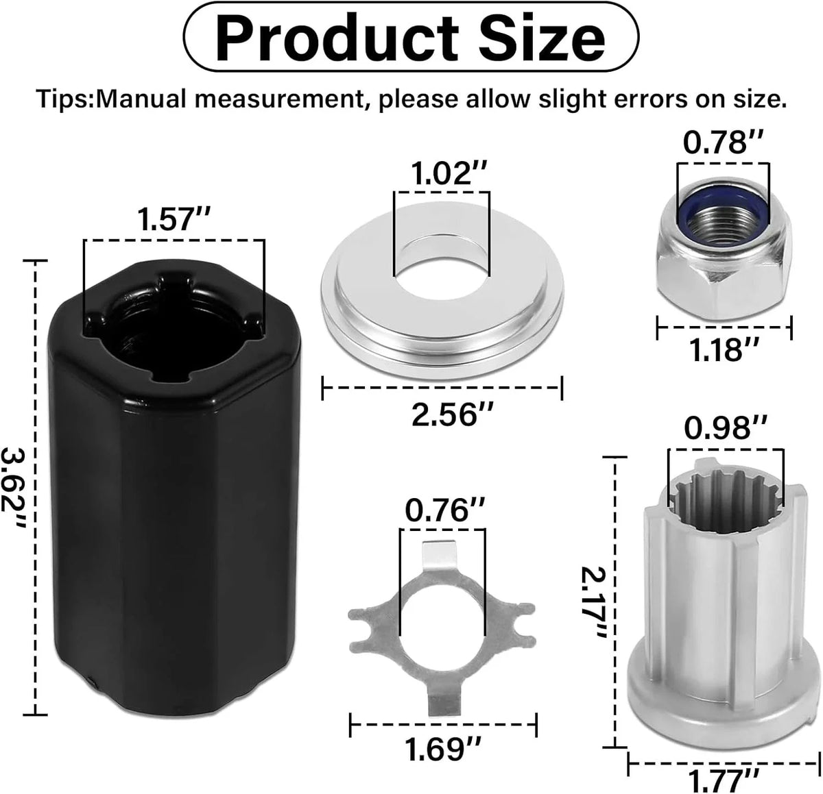 Flo-Torq II Hub Kit for Mercury 60-300 HP Engine (835257Q1, 835257K1, 8M0150152)