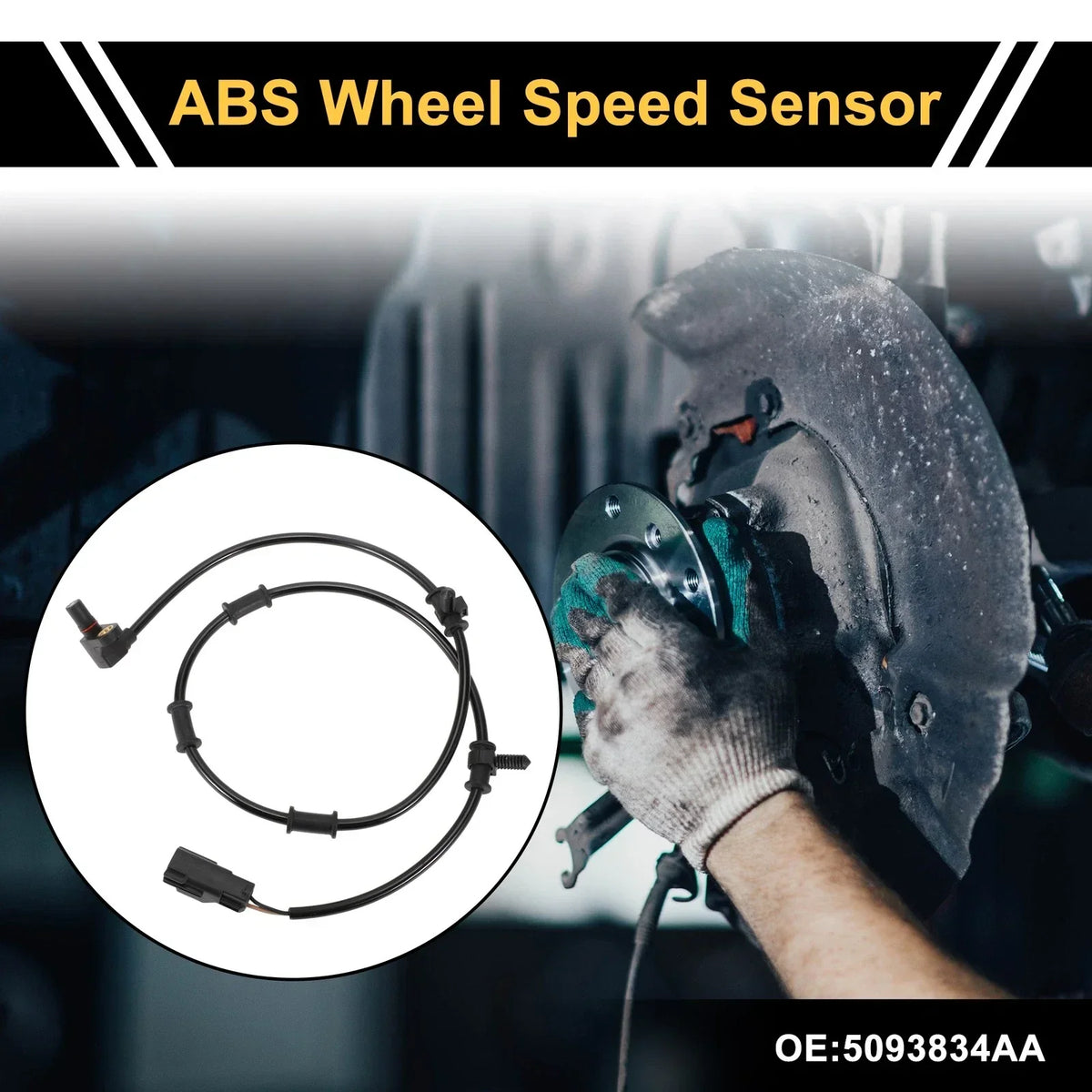 ABS Wheel Speed Sensor Front Left & Right for Ram 3500 2003-2005