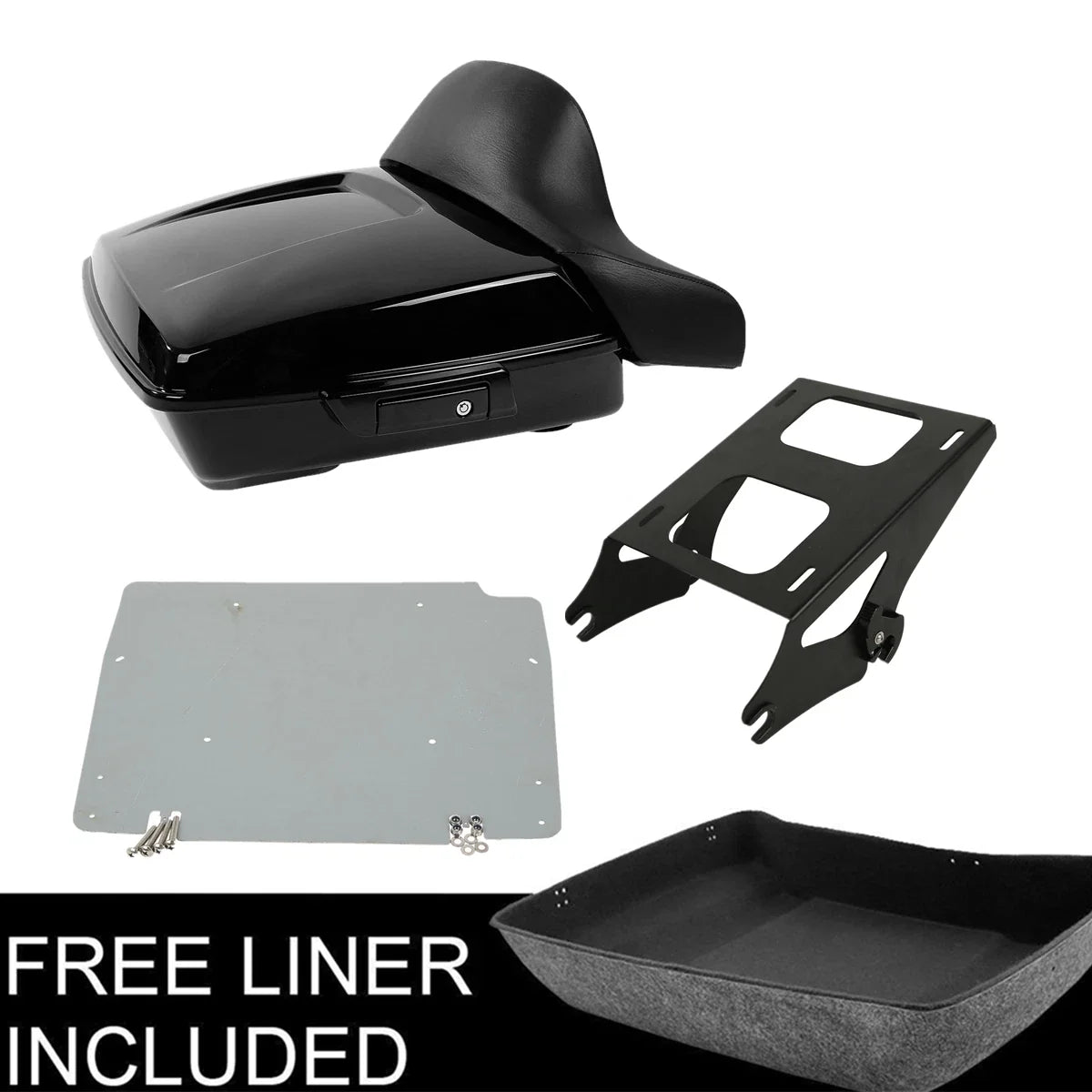 Base Plate for Chopped Trunk Mount Rack on Harley Electra Road Glide 2014-2025