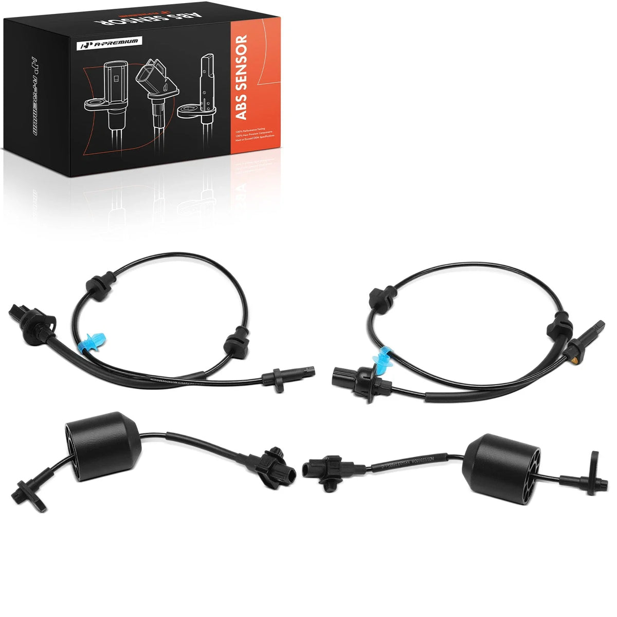 Set of 4 ABS Wheel Speed Sensors for Honda HR-V (2016–2022)