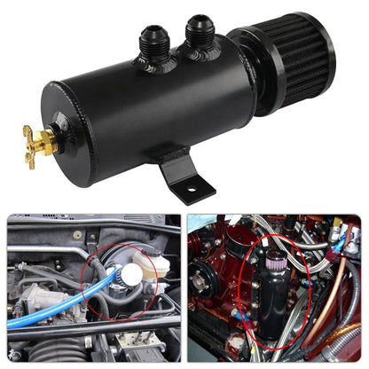Oil Catch Can Kit with Breather Filter for Universal Applications