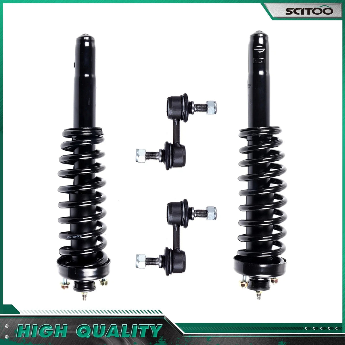Front Struts Assembly & Sway Bar Link Kit for Honda CR-V (97-01)