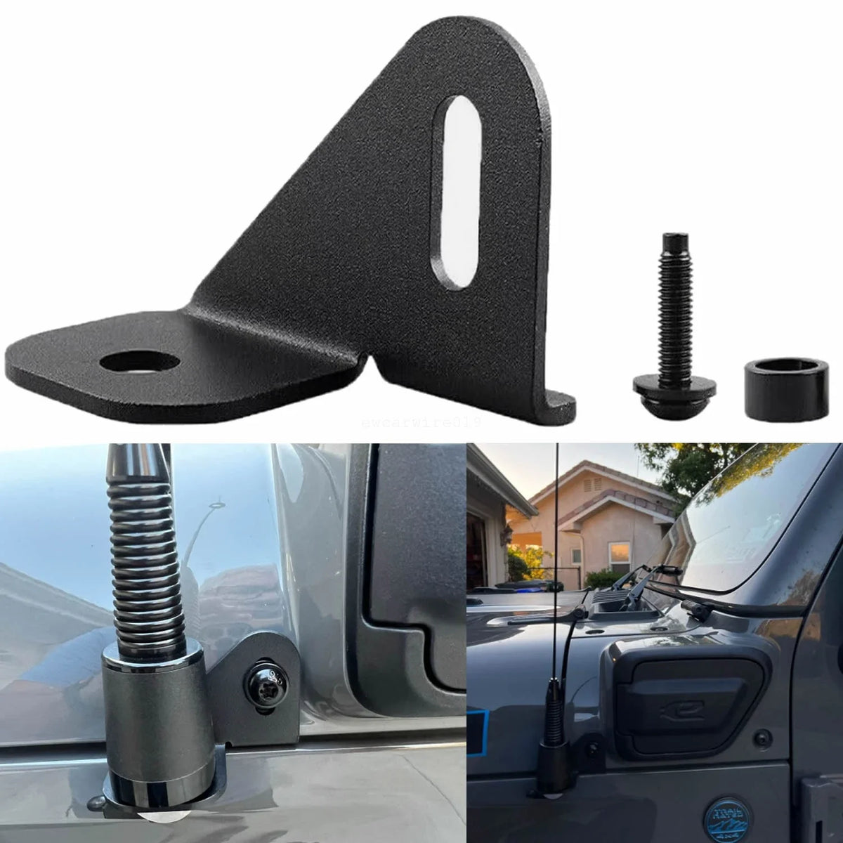 Antenna Mounting Bracket for Jeep Wrangler JL JLU (2018–2024)