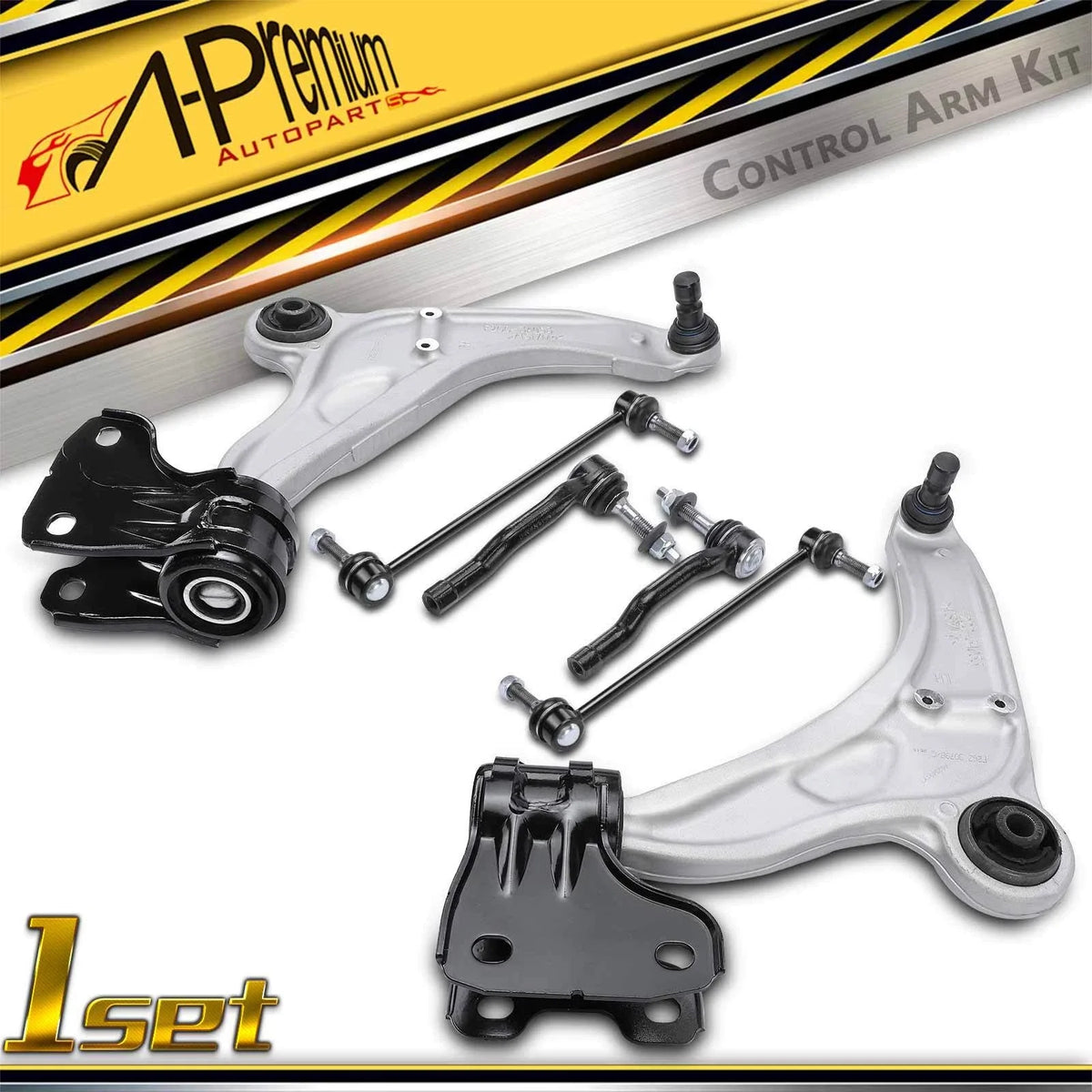 Set of 6 Front Lower Control Arm Sway Bar Links for Ford Edge (2015–2022)