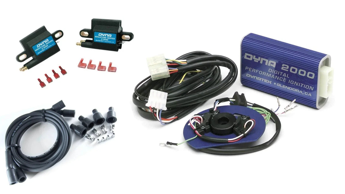 Dynatek Dyna 2000 CDI Ignition Coils Wires Kit for Suzuki GS1100 (1979–1983)