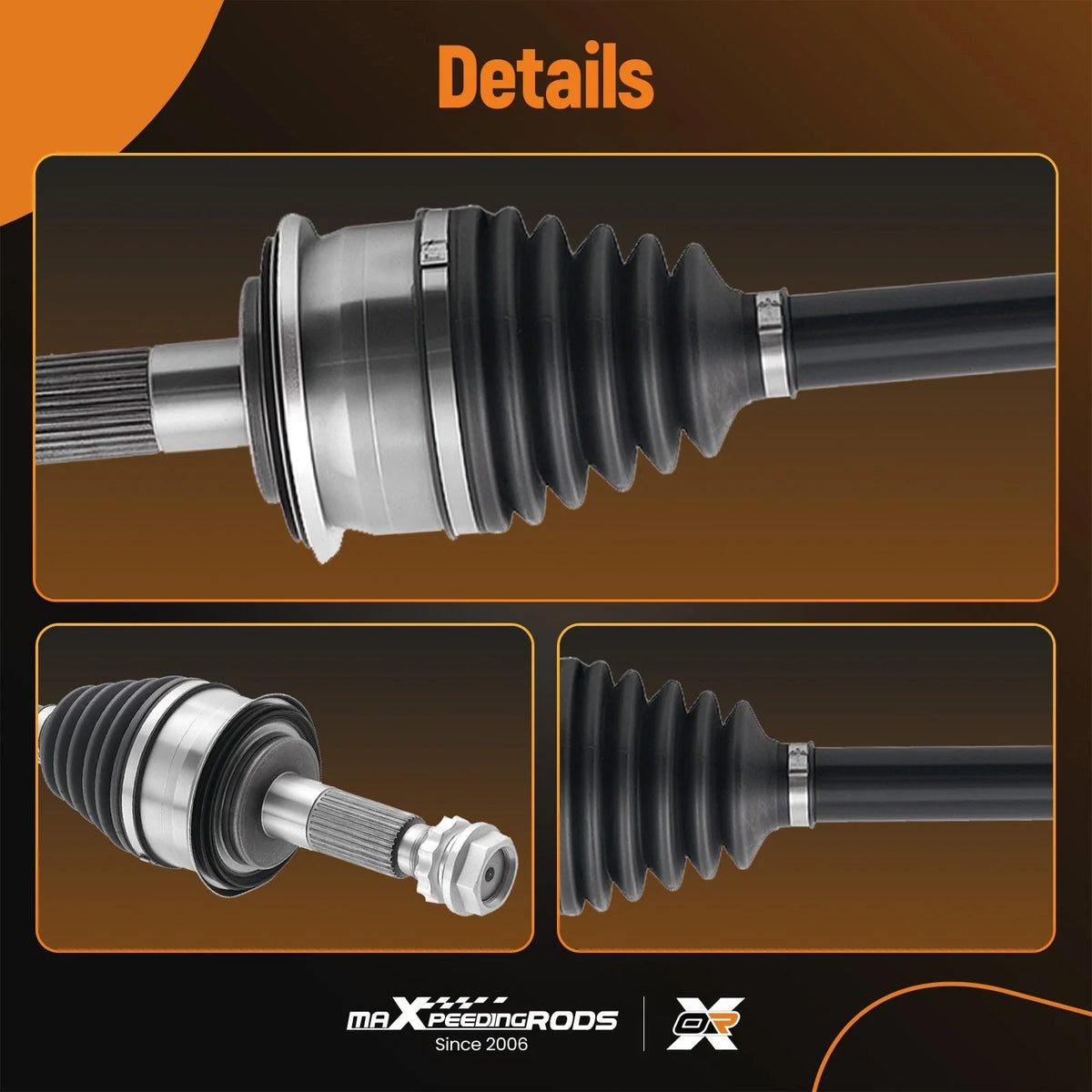 Front CV Axle Shaft Left/Right for 2000-2007 Toyota Tundra Sequoia 4WD