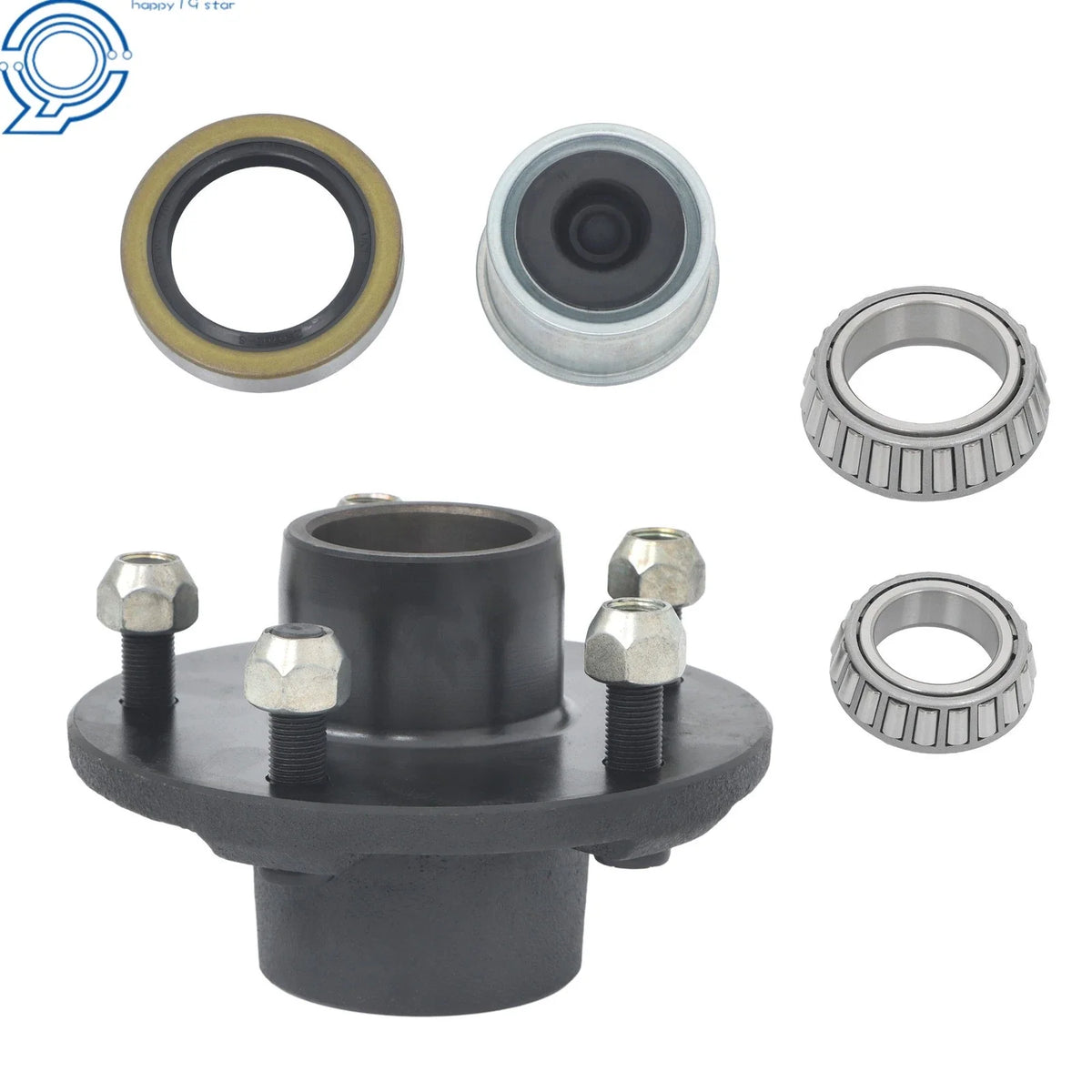 Idler Hub Kit 5 on 5" for 3500 lbs Axle Trailer (Year Range Not Specified)