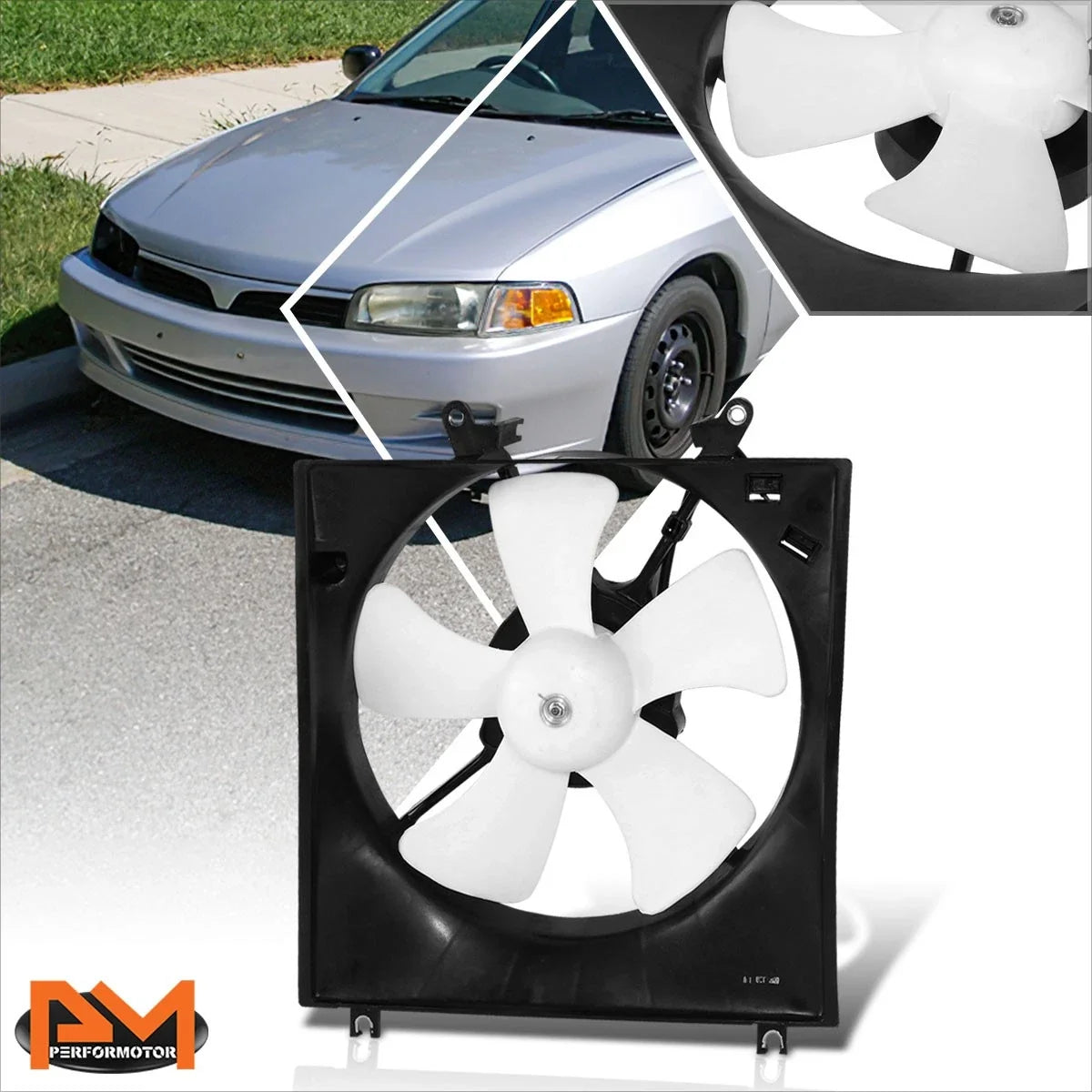 Radiator Cooling Fan Assembly for 1.8L Mitsubishi Mirage (1997-2002)