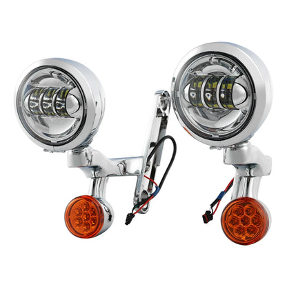 Turn Signal Bracket for Fog Light on Harley Street Tri Glide (1994–2024)