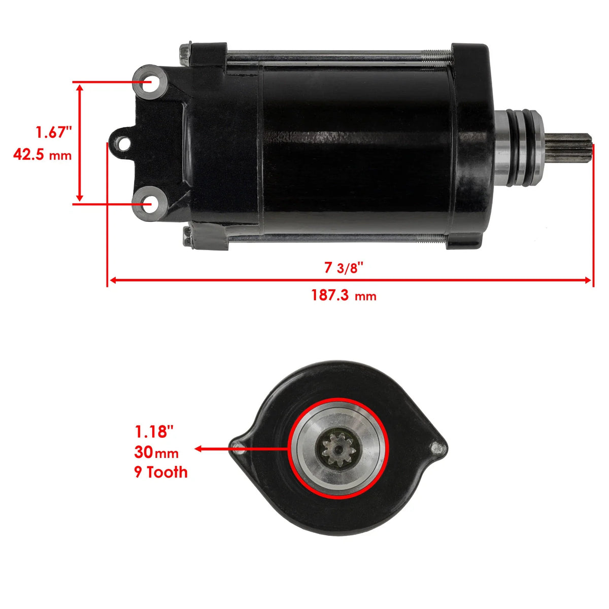 Starter & Drive Assembly for Seadoo GTX DI 951cc 950 (2000–2003)