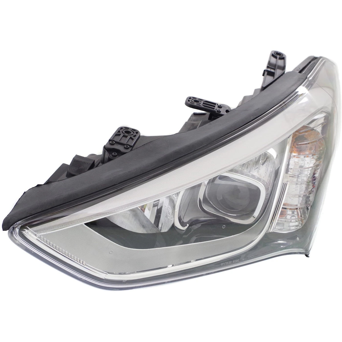 Driver Side Headlight for Hyundai Santa Fe Sport (2013–2016) Halogen w/Bulb CAPA