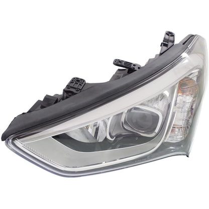 Driver Side Headlight for Hyundai Santa Fe Sport (2013–2016) Halogen w/Bulb CAPA