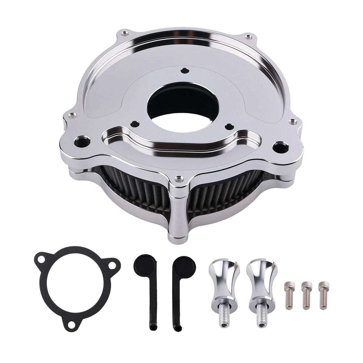 Air Intake Filter Kit - Black Aluminum for FLSTNSE FLSTSE (2011-2015)