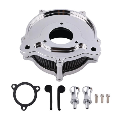 Air Intake Filter Kit - Black Aluminum for FLSTNSE FLSTSE (2011-2015)