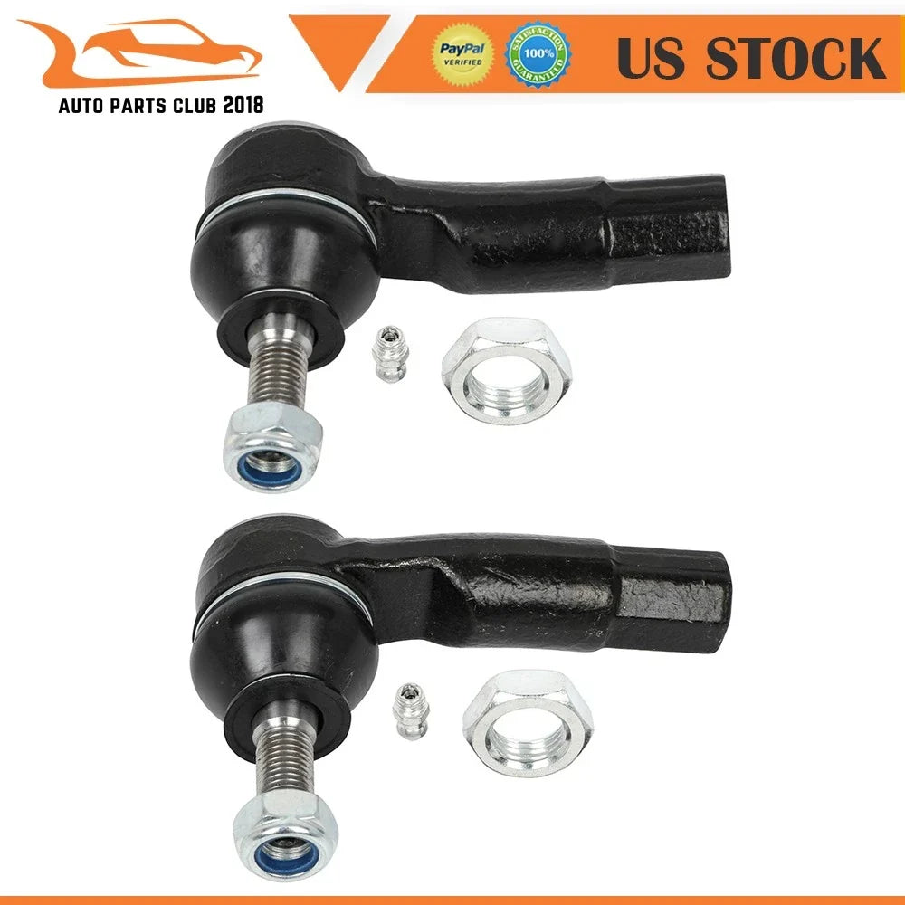2X Front Outer Steering Tie Rod Ends for A3 Quattro 2006-2016