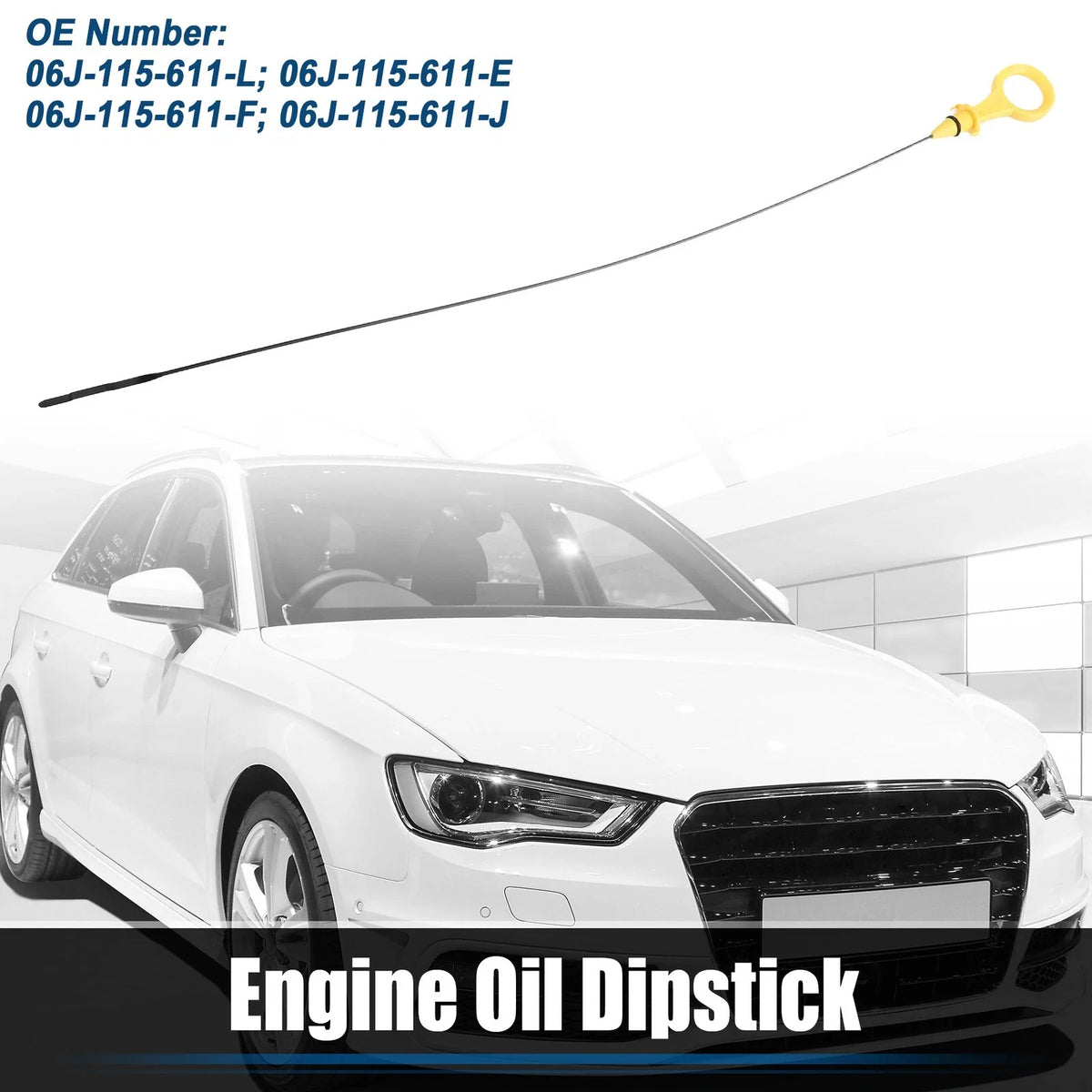 Engine Oil Level Indicator Dipstick for Audi Q3 (2015–2018) 06J115611F 06J115611E