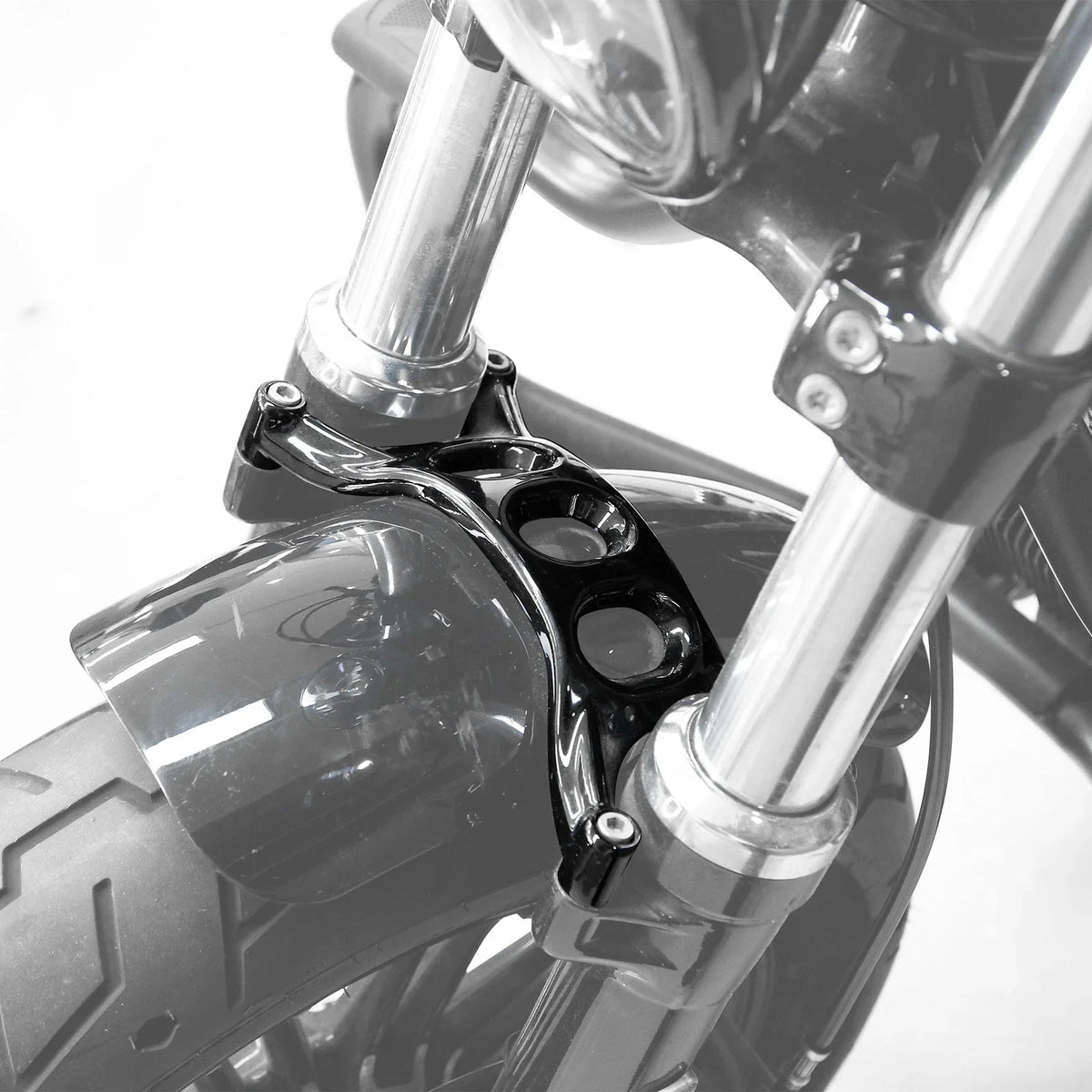 Front Fender Brace Forks for Harley 48 72 XL1200X (2016–2022) Black