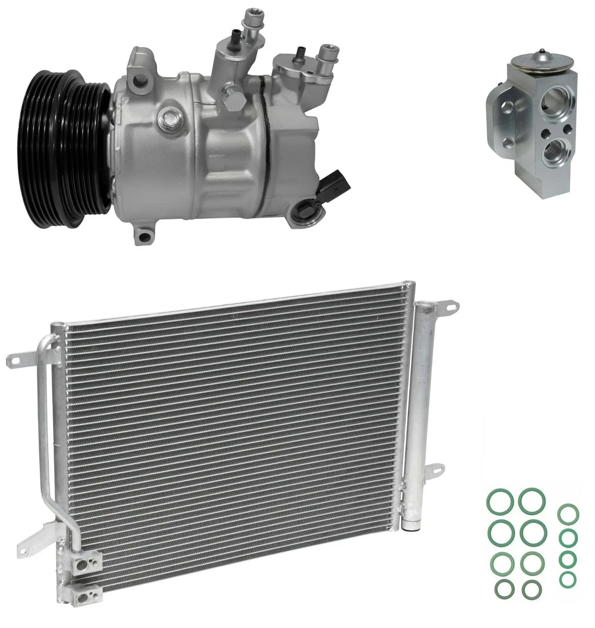 AC Compressor Kit With Condenser for Volkswagen Beetle 2.5L (2013–2013)