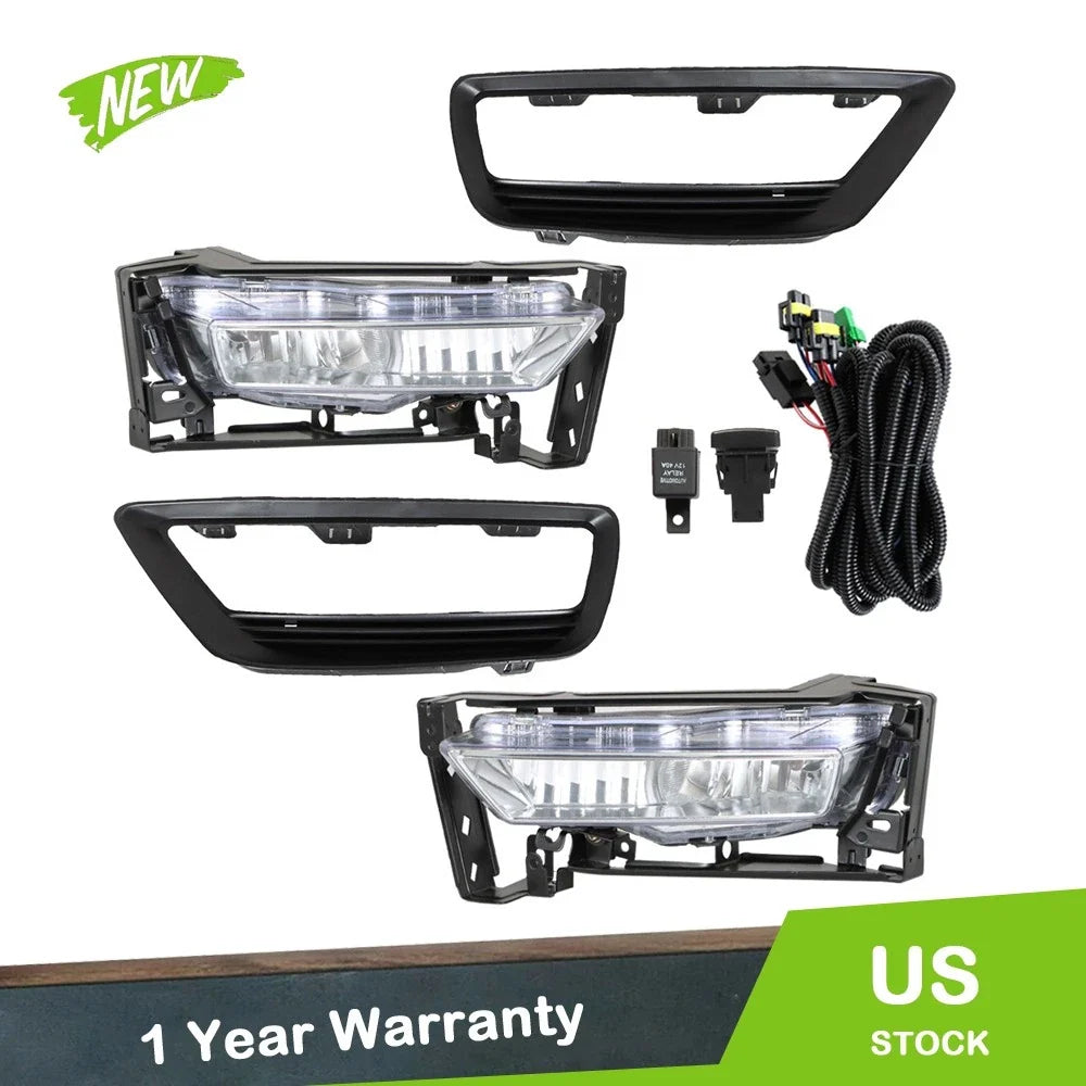Front Fog Light Set for Honda Accord (2013-2015) with Harness & Switch