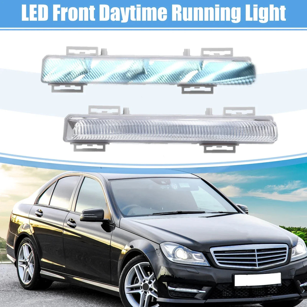 Front LED Fog Lights for Mercedes-Benz E-Class (2009 to 2016)