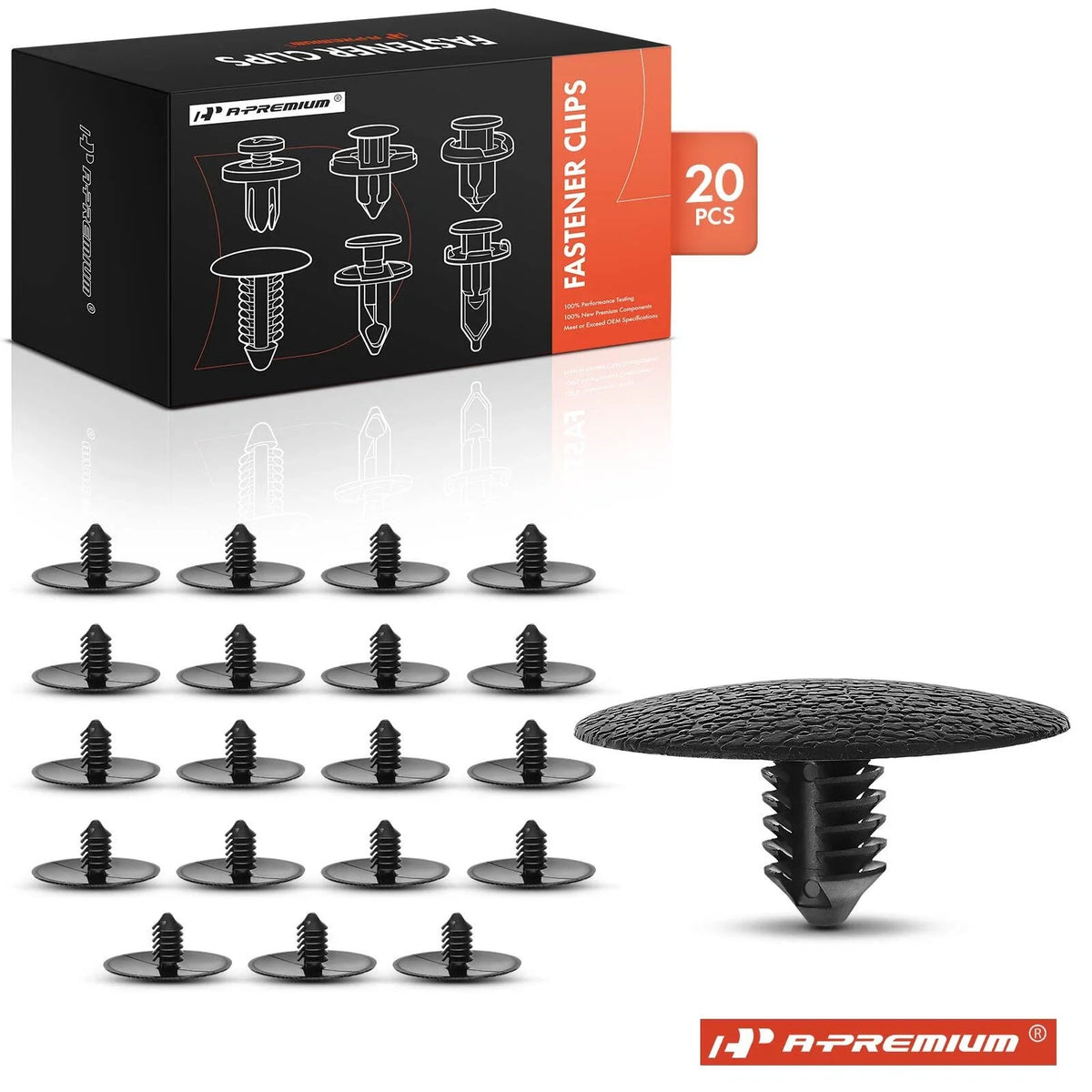 20x Nylon Black Hood Insulation Retainer Clips for Ford Lincoln