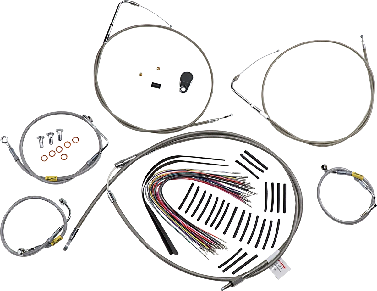 Control Kit for Early Touring Bikes with Bagger Bar Handlebars (15")