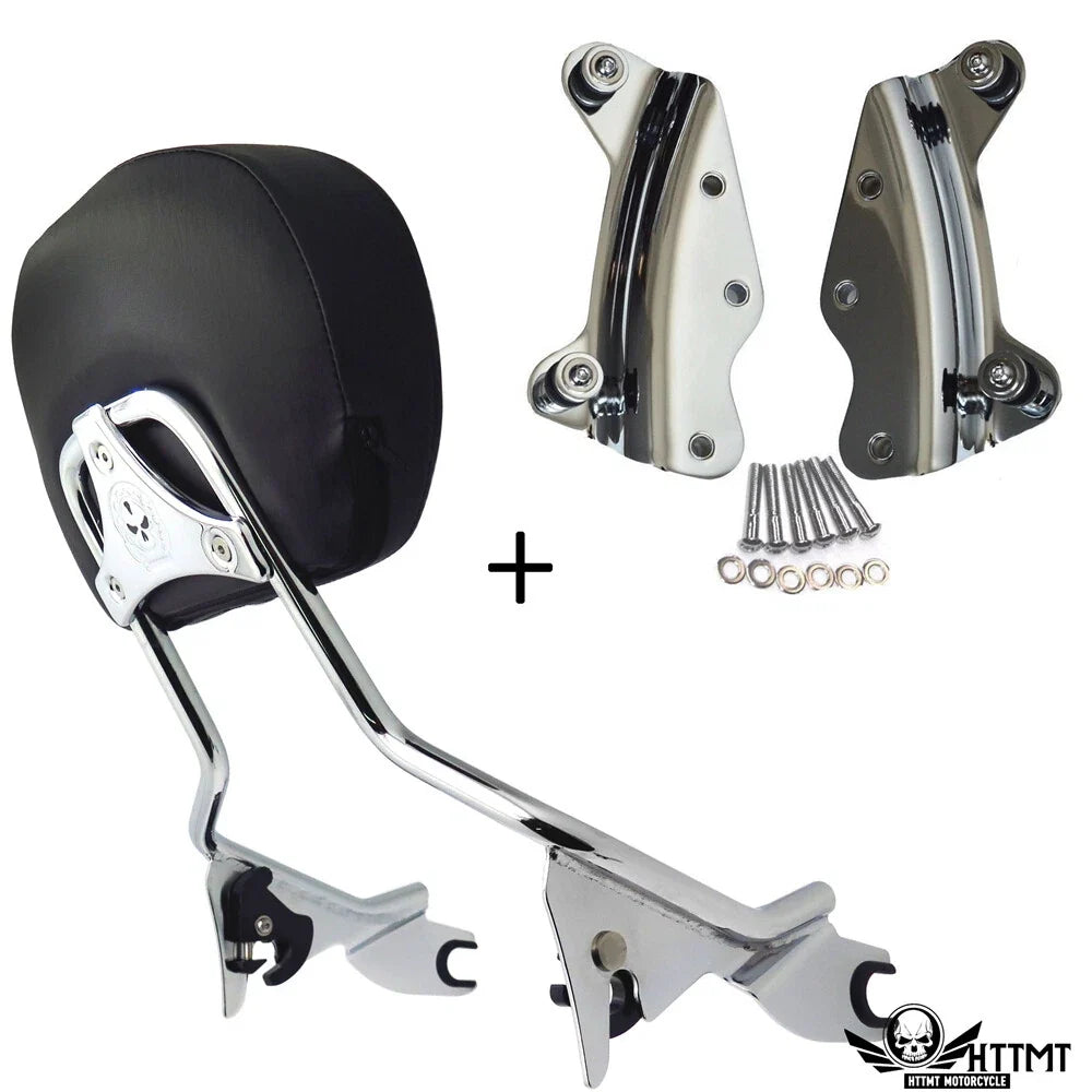 Backrest Sissy Bar Docking for Harley Touring FLHX 2009-2013 Chrome
