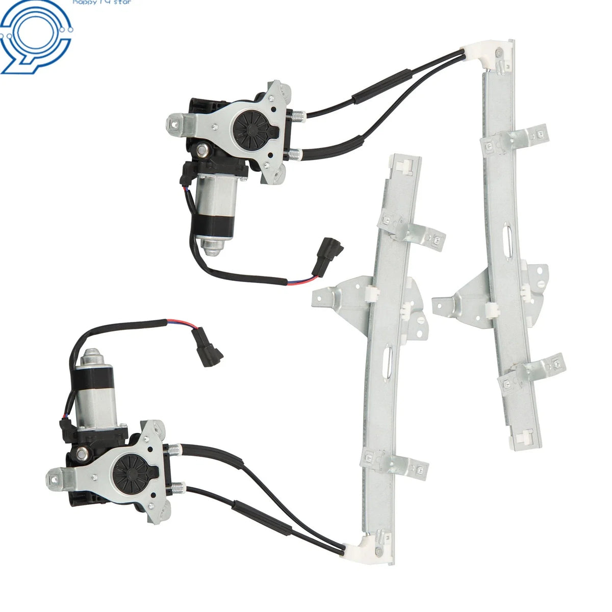 Pair Front Window Regulators with Motor for Buick Century Regal (1997–2005)