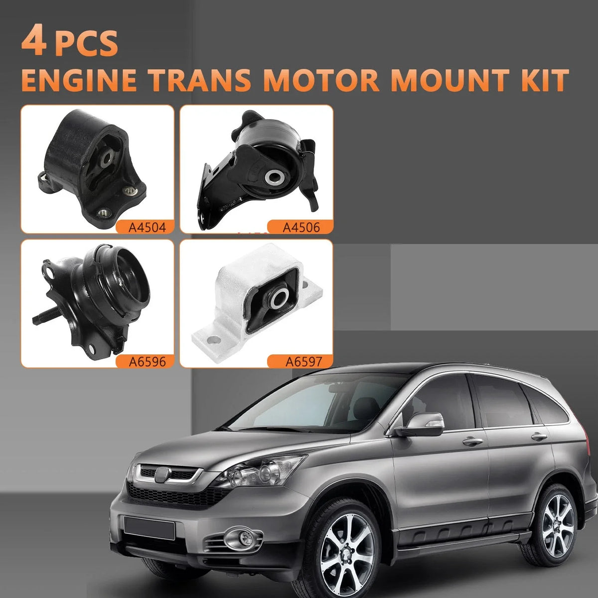 Motor Transmission Mount Kit for Honda CR-V 2.4L (2002–2006)