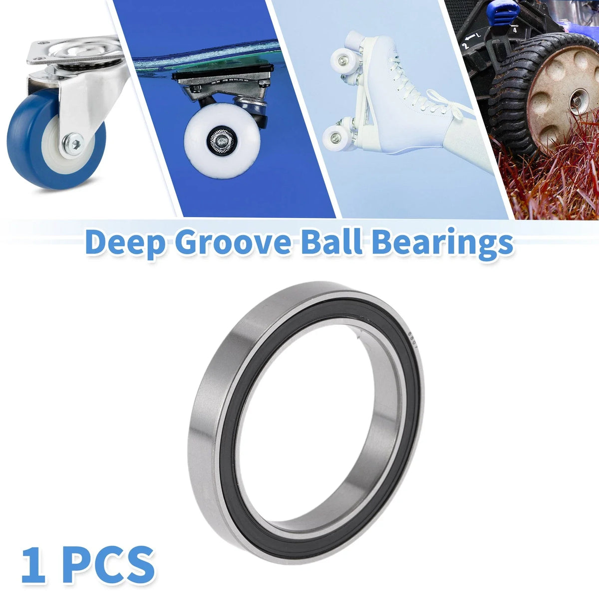 Deep Groove Ball Bearing 35x47x7mm for Scooter Skateboard 