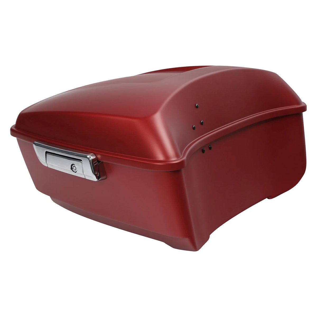 King Trunk for 2014-2024 Harley Touring Glide - Wicked Red Denim