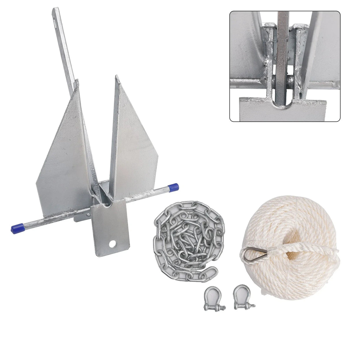 Steel Slide Anchor Kit for Boat (8 lbs)