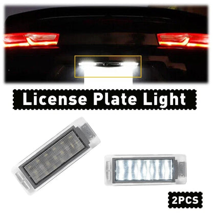 LED License Plate Light Tag Lamp Set for Cadillac CTS ELR SRX - 2X