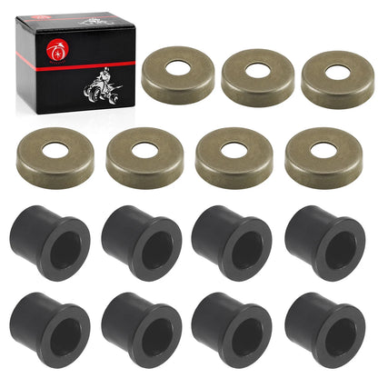 8x Front Control A-Arm Bushing + Cap for Polaris RZR 170 (2009–2021)