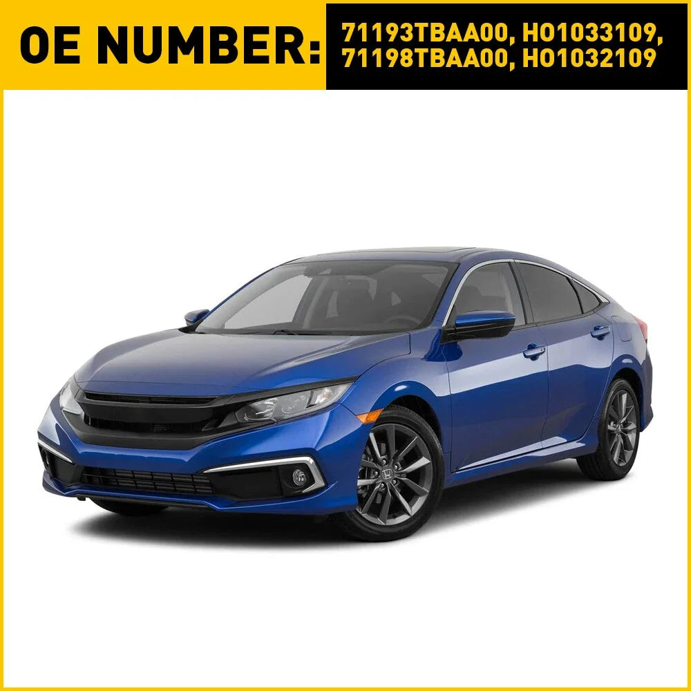 Bumper Retainer Bracket Set for Honda Civic Front 2016-2021