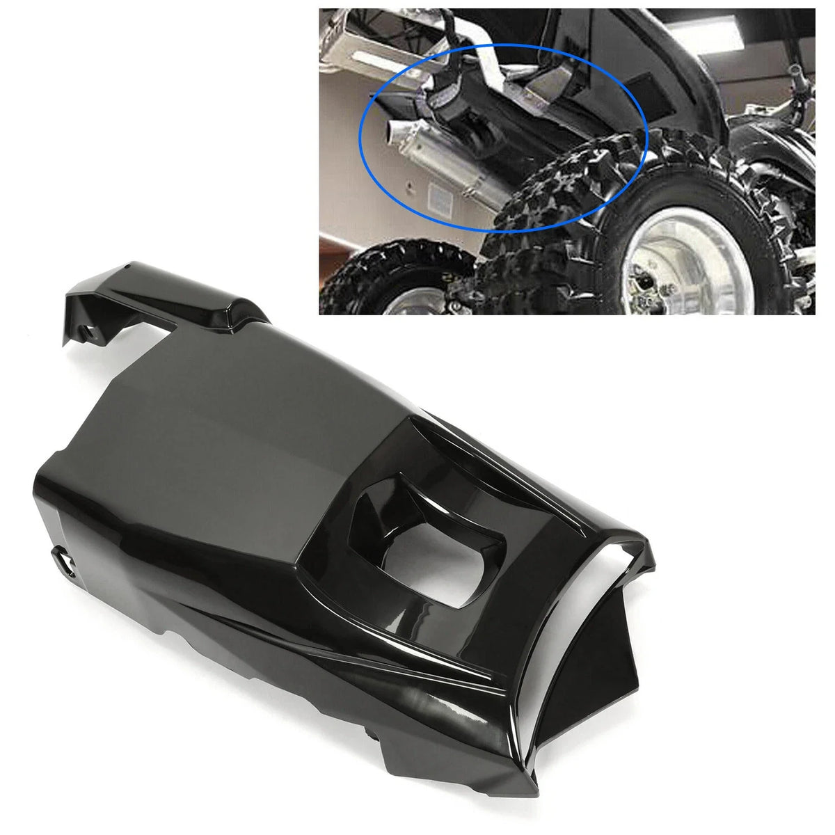 Black Rear Taillight Cover for Raptor 700/700R Yamaha (2006–2023)