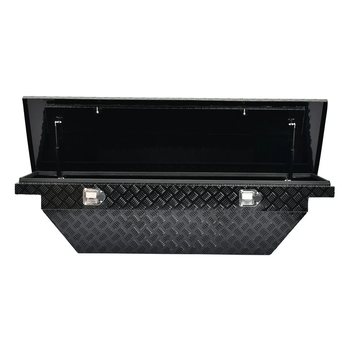 Low Profile 63" Gloss Black Aluminum Tool Box for Trucks