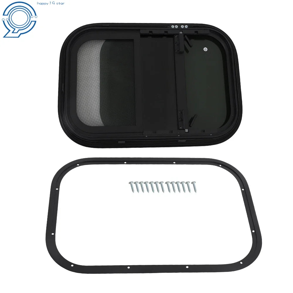 Teardrop Window 15" x 22" Vertical Slide for RV Trailer