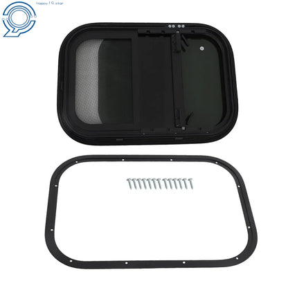 Teardrop Window 15" x 22" Vertical Slide for RV Trailer